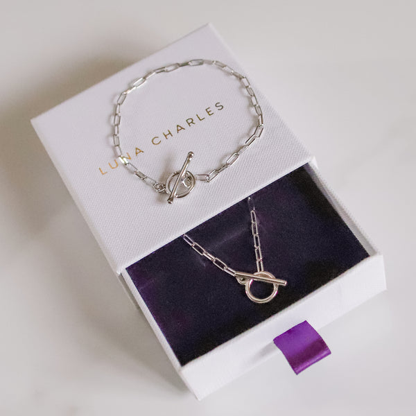 Toggle Chain Gift Set | Necklace & Bracelet | 925 Sterling Silver