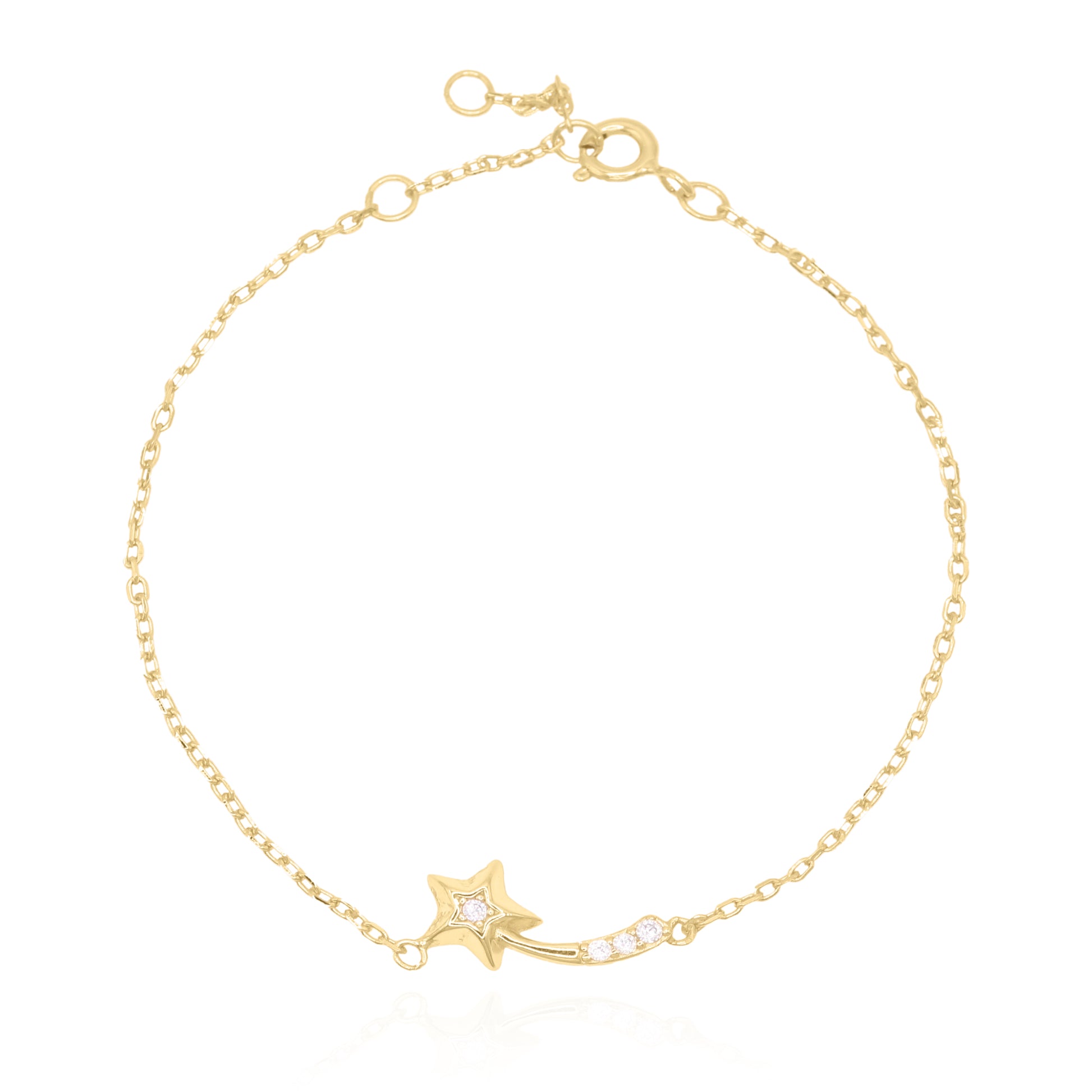 Nina Shooting Star Bracelet | 18K Gold Plated