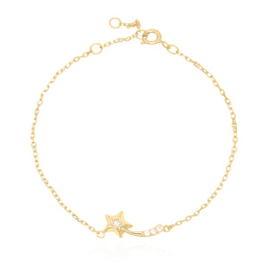 Nina Shooting Star Bracelet | 18K Gold Plated