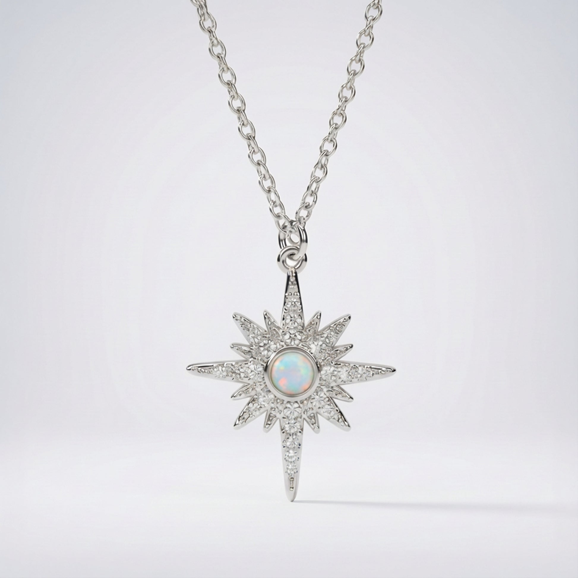 North Star Pendant Necklace | 925 Sterling Silver