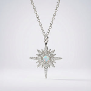 North Star Pendant Necklace | 925 Sterling Silver