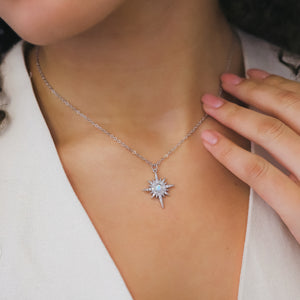 North Star Pendant Necklace | 925 Sterling Silver