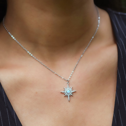 North Star Pendant Necklace | 925 Sterling Silver