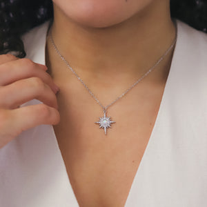 North Star Pendant Necklace | 925 Sterling Silver
