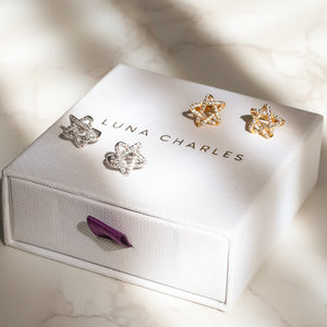 Paloma Star Huggie Hoops | 925 Sterling Silver