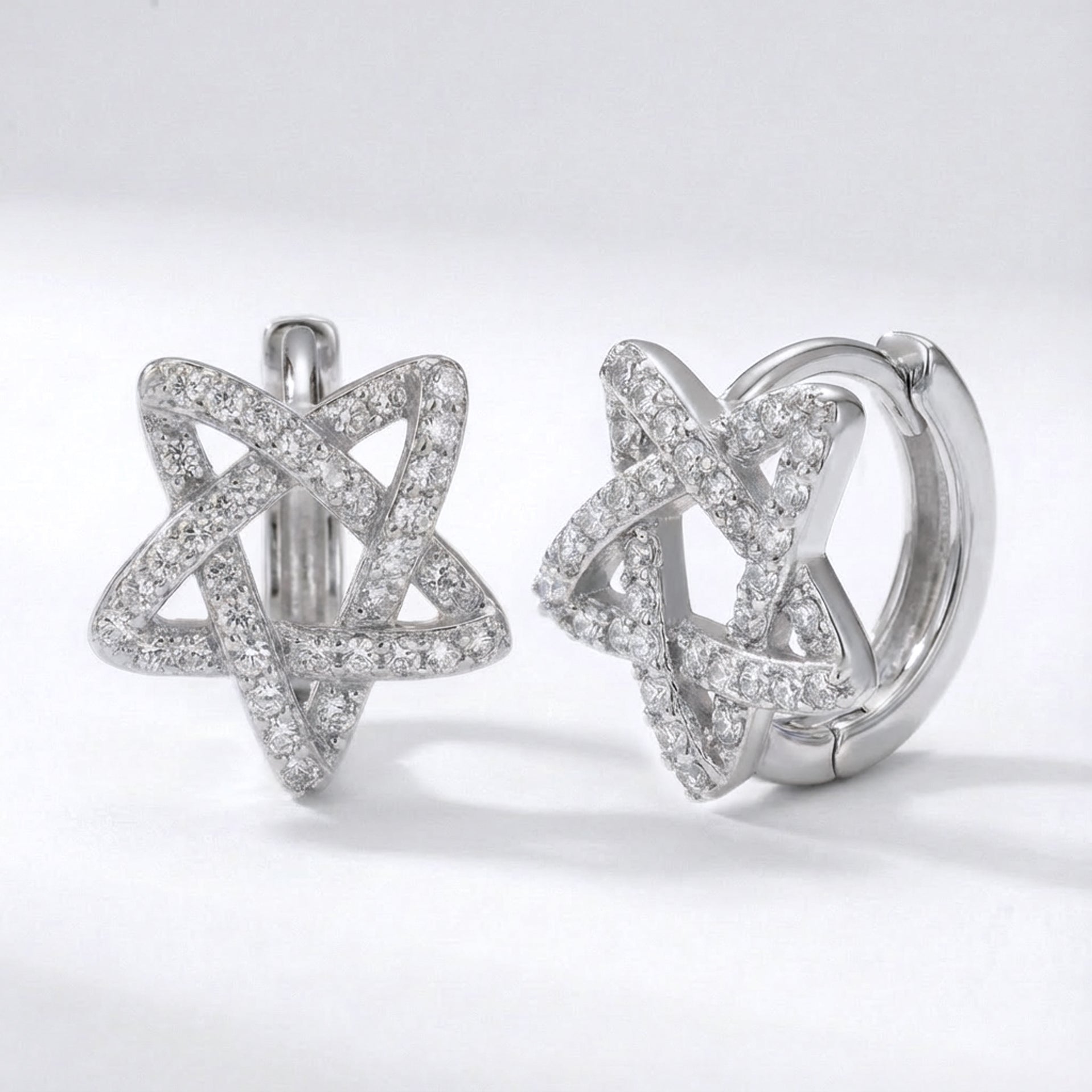 Paloma Star Huggie Hoops | 925 Sterling Silver