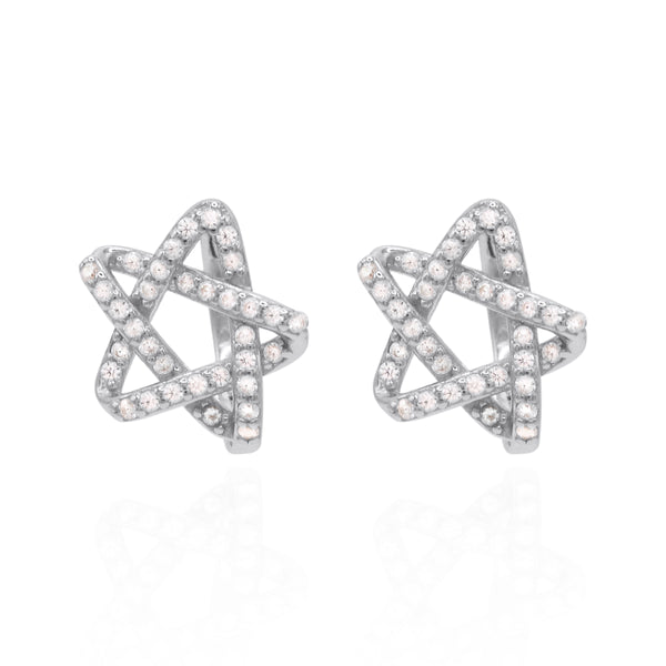 Paloma Star Huggie Hoops | 925 Sterling Silver