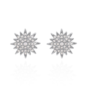 Rhea Starburst Stud Earrings | 925 Sterling Silver