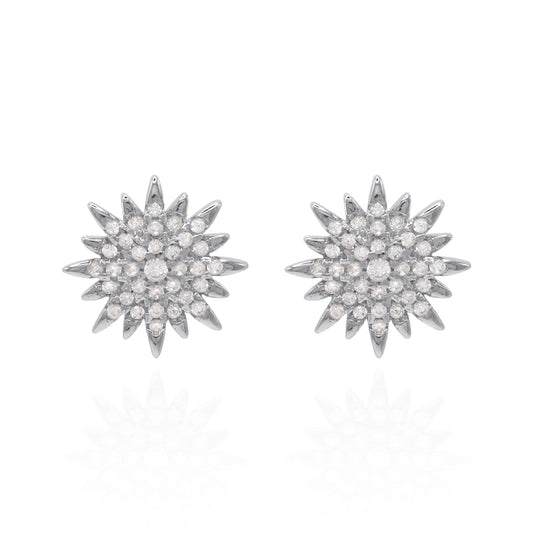 Rhea Starburst Stud Earrings | 925 Sterling Silver