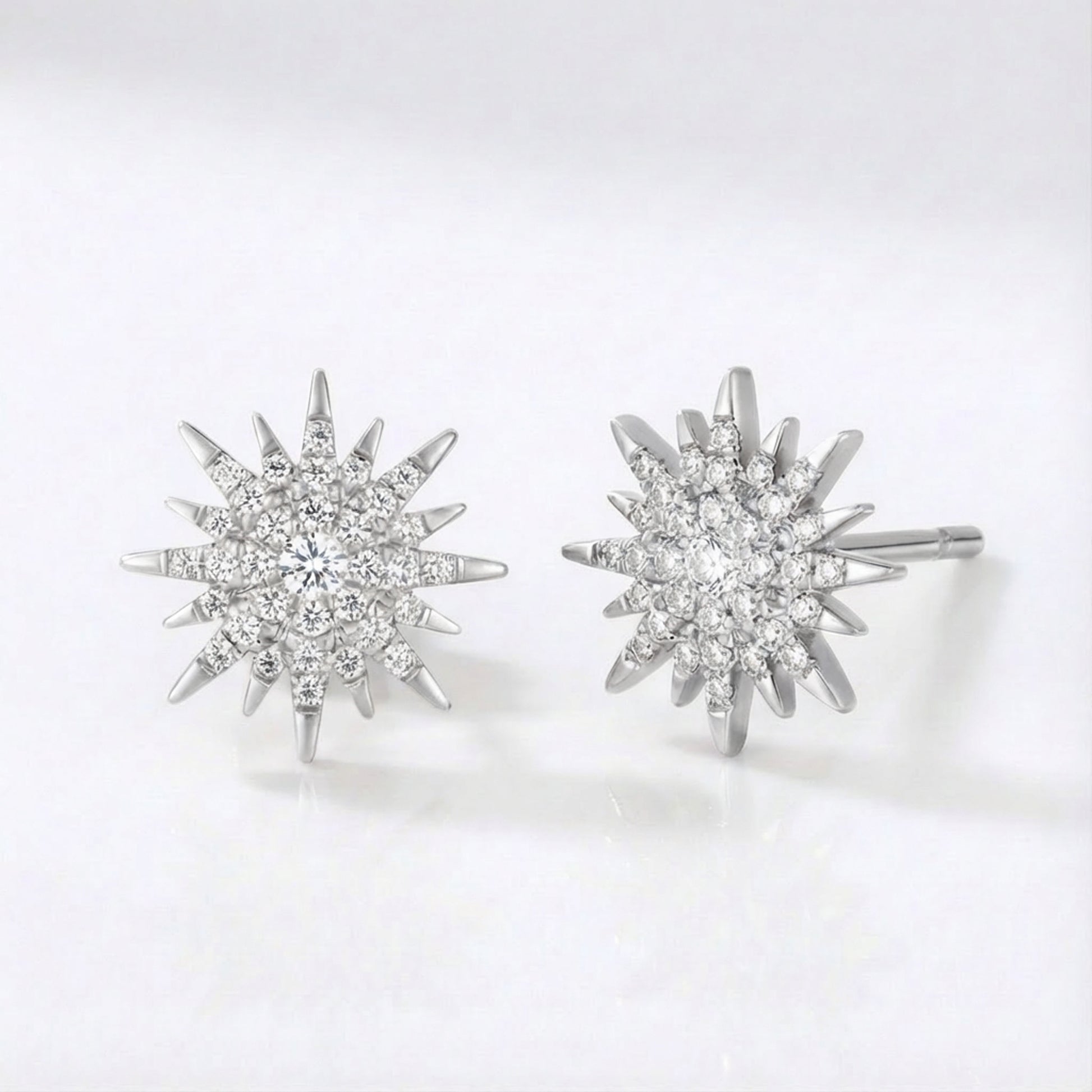 Rhea Starburst Stud Earrings | 925 Sterling Silver