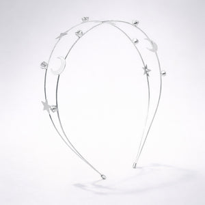 Sasha Moon & Star Headband | Silver