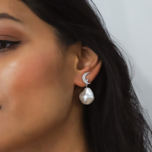 Pearl Drop Gift Set | Earrings & Necklace | Sterling Silver