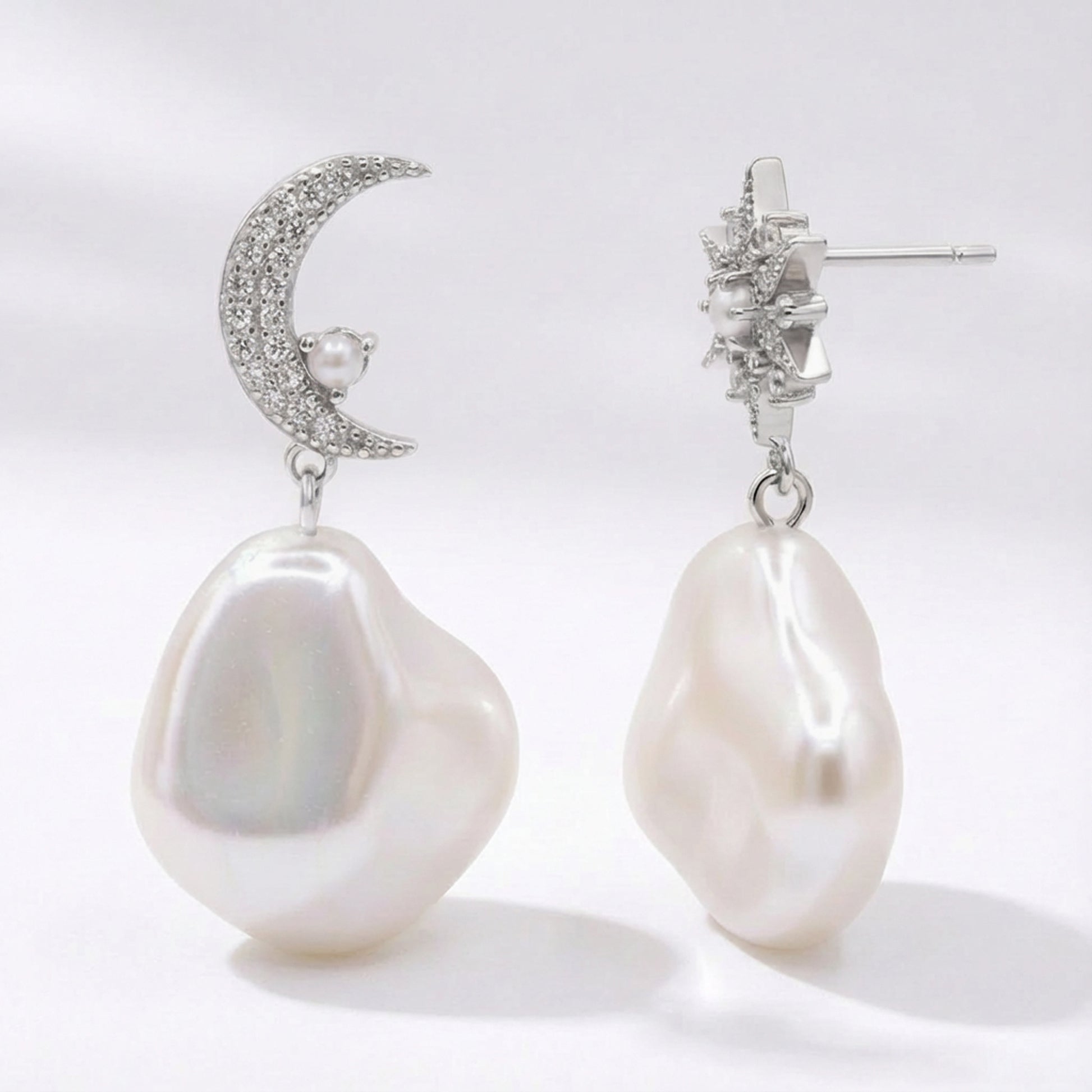 Seraphina Pearl Drop Earrings | 925 Sterling Silver