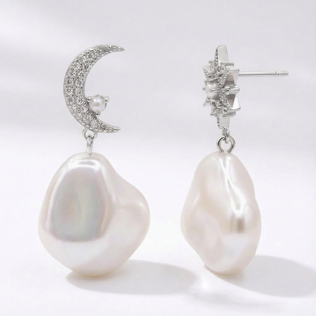 Seraphina Pearl Drop Earrings 925 Sterling