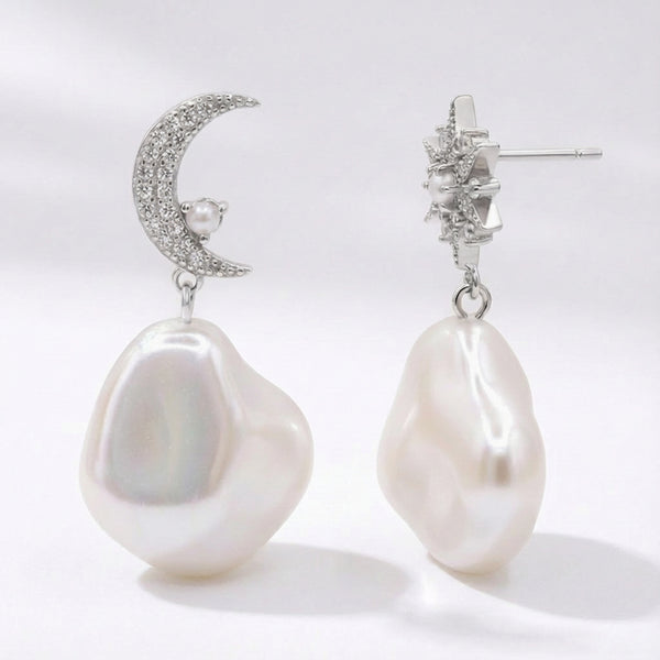 Seraphina Pearl Drop Earrings | 925 Sterling Silver