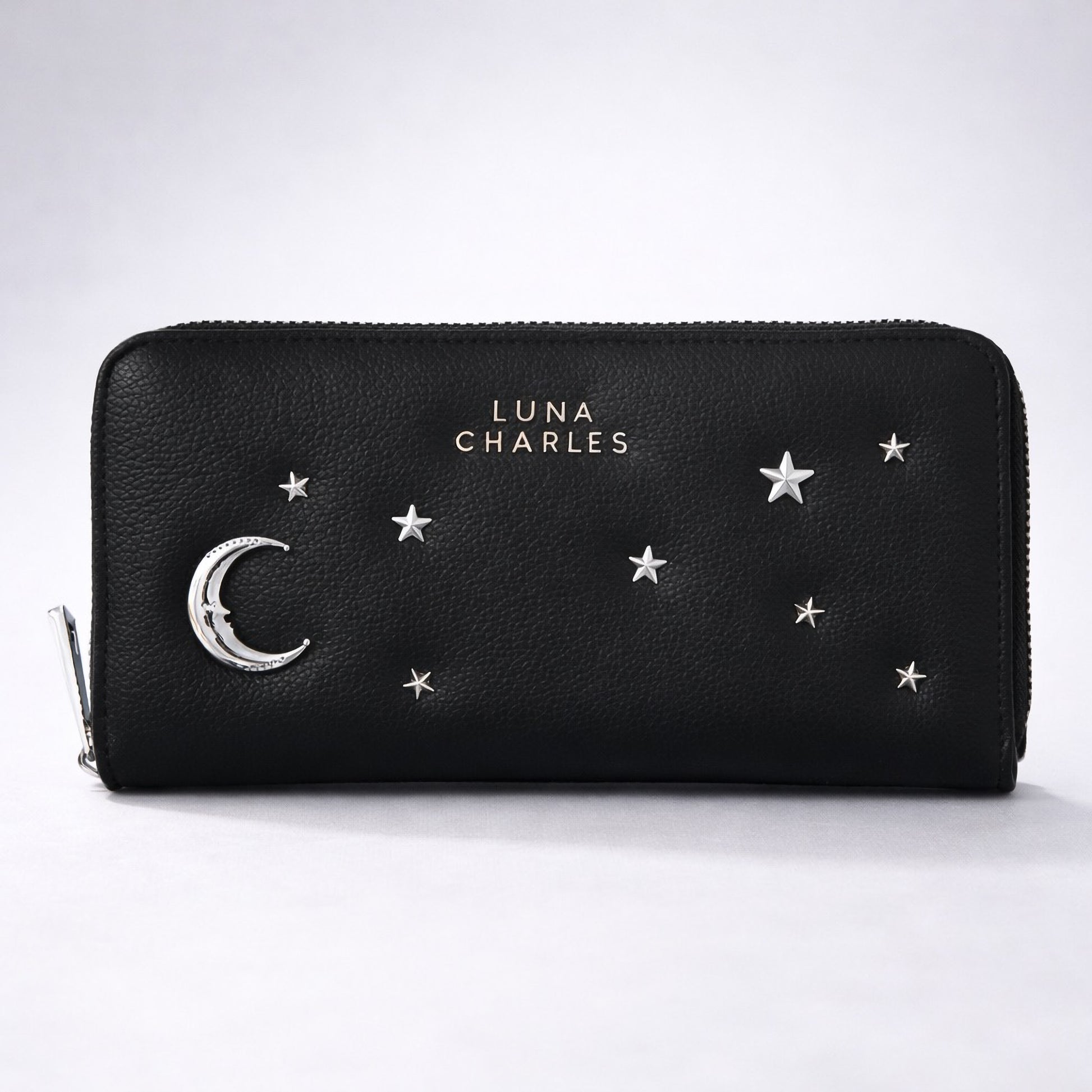 Skye Star Studded Purse - Black & Silver