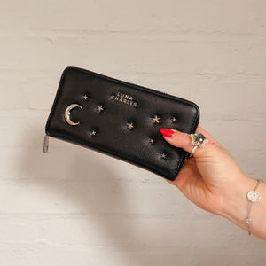 Skye Star Studded Purse - Black & Silver