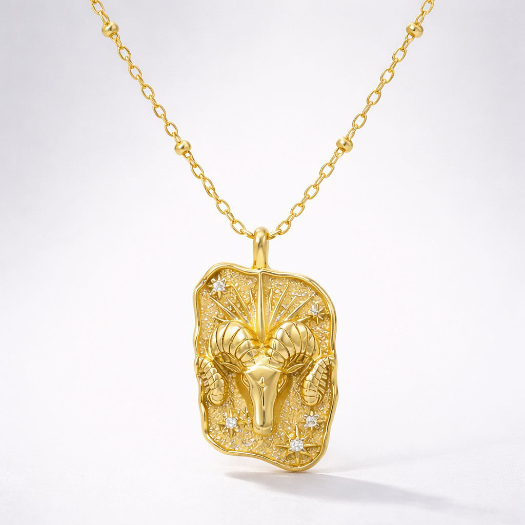 Solara Zodiac Necklace 18K Plated
