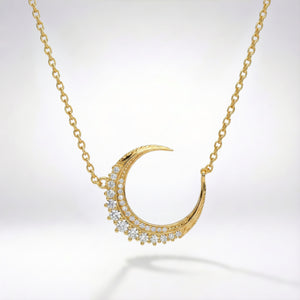 Stevie Moon Pendant Necklace | 18k Gold Plated