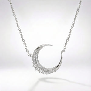Stevie Moon Pendant Necklace | 925 Sterling Silver