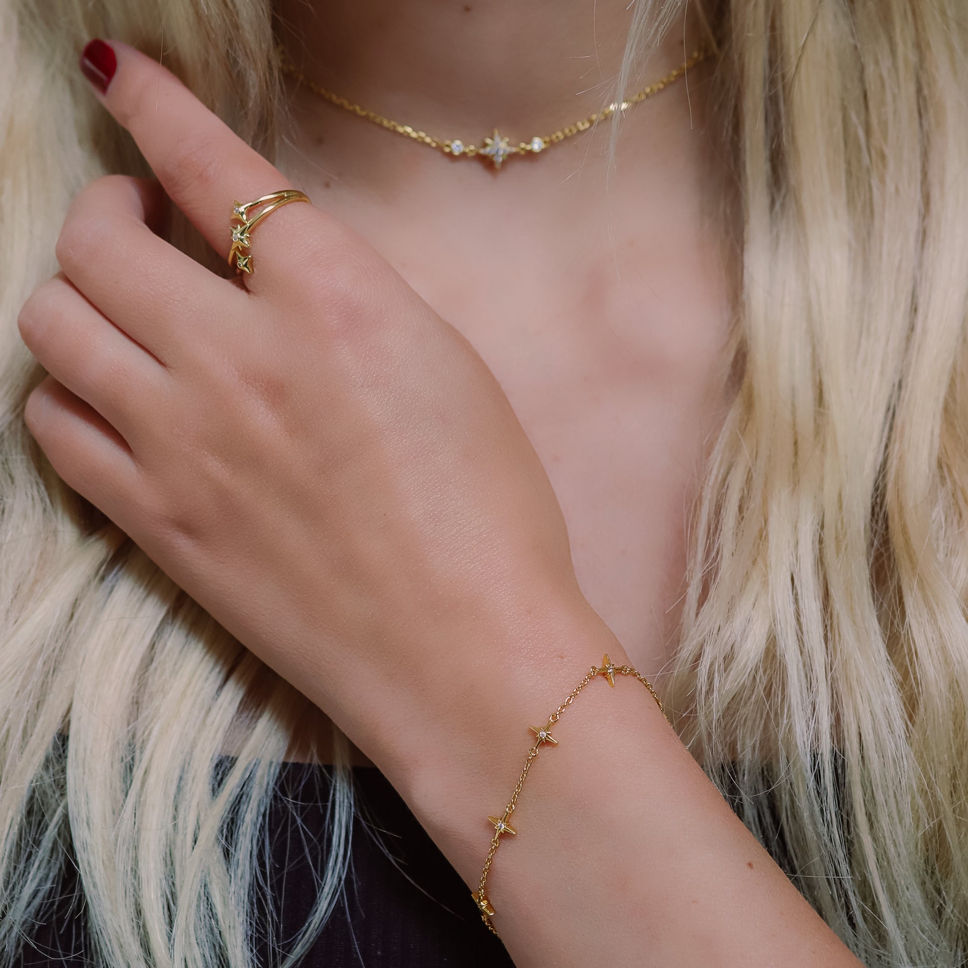 Tessa Starburst bracelet | 18K Gold Plated