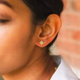 Ursa Birthstone Star Stud Earrings | 18K Gold Plated