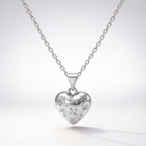 Vida Bubble Heart Necklace | 925 Sterling Silver