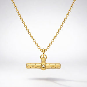 Wren T-Bar Necklace | 18k Gold Plated