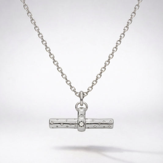 Wren T-Bar Necklace | 925 Sterling Silver