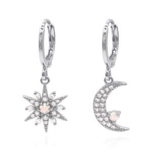 Esmae Moon & Star Earrings | 925 Silver Plated