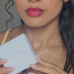 Tabitha Moon Drop Necklace | 18K Gold Plated