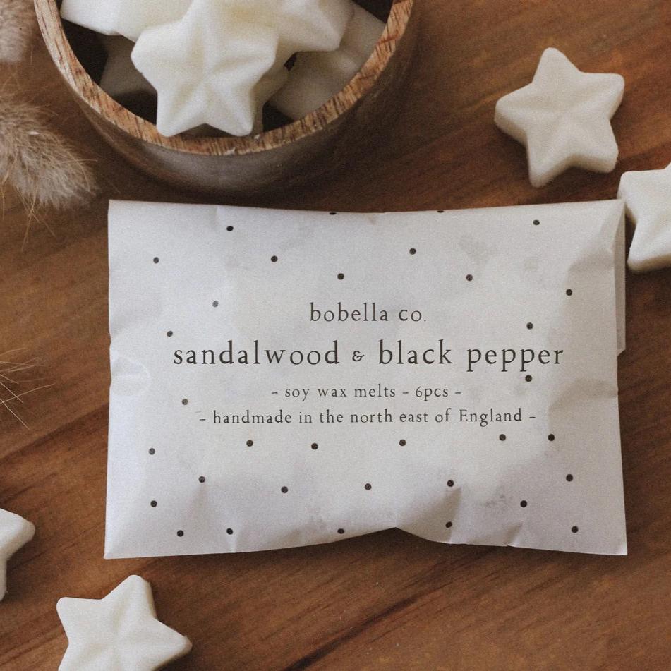 Bobella Co. | Sandalwood & Black Pepper Soy Wax Melts