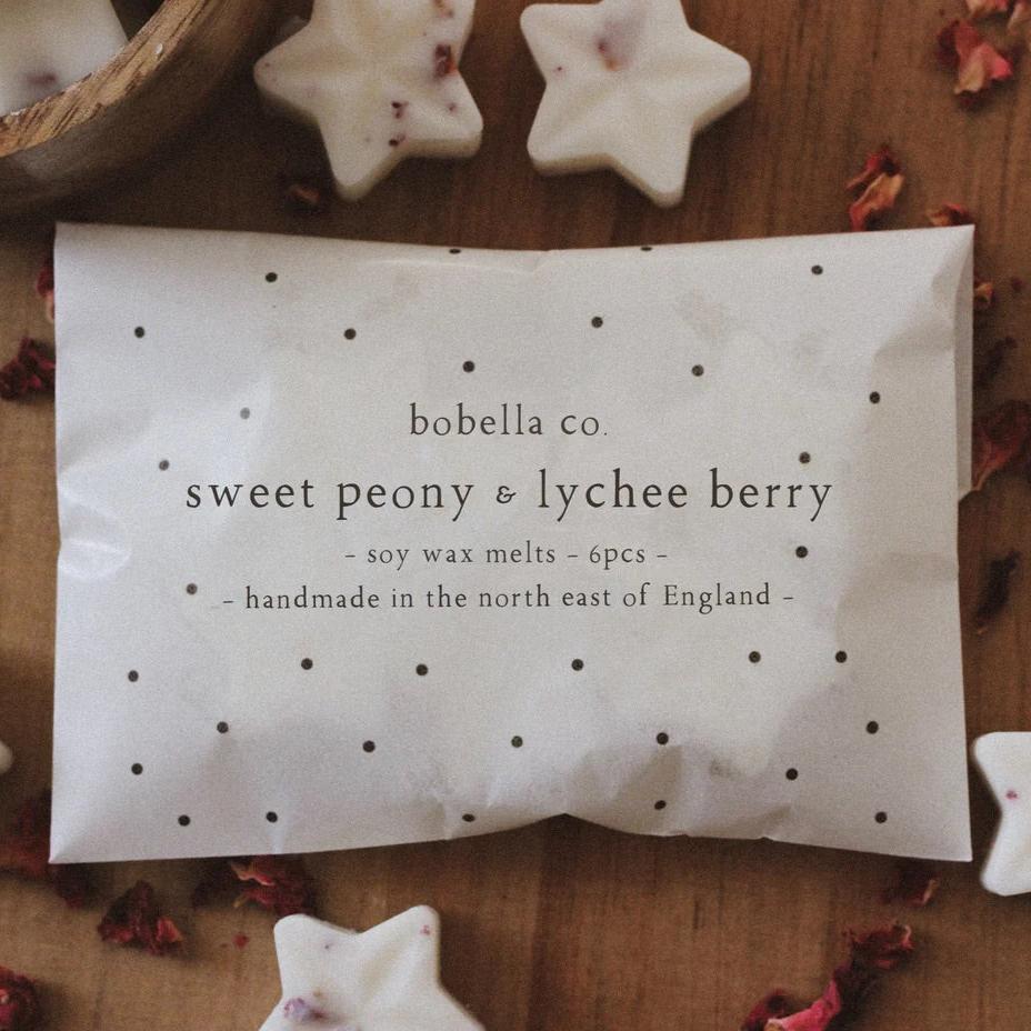 Bobella Co. | Sweet Peony & Lychee Berry Soy Wax Melts