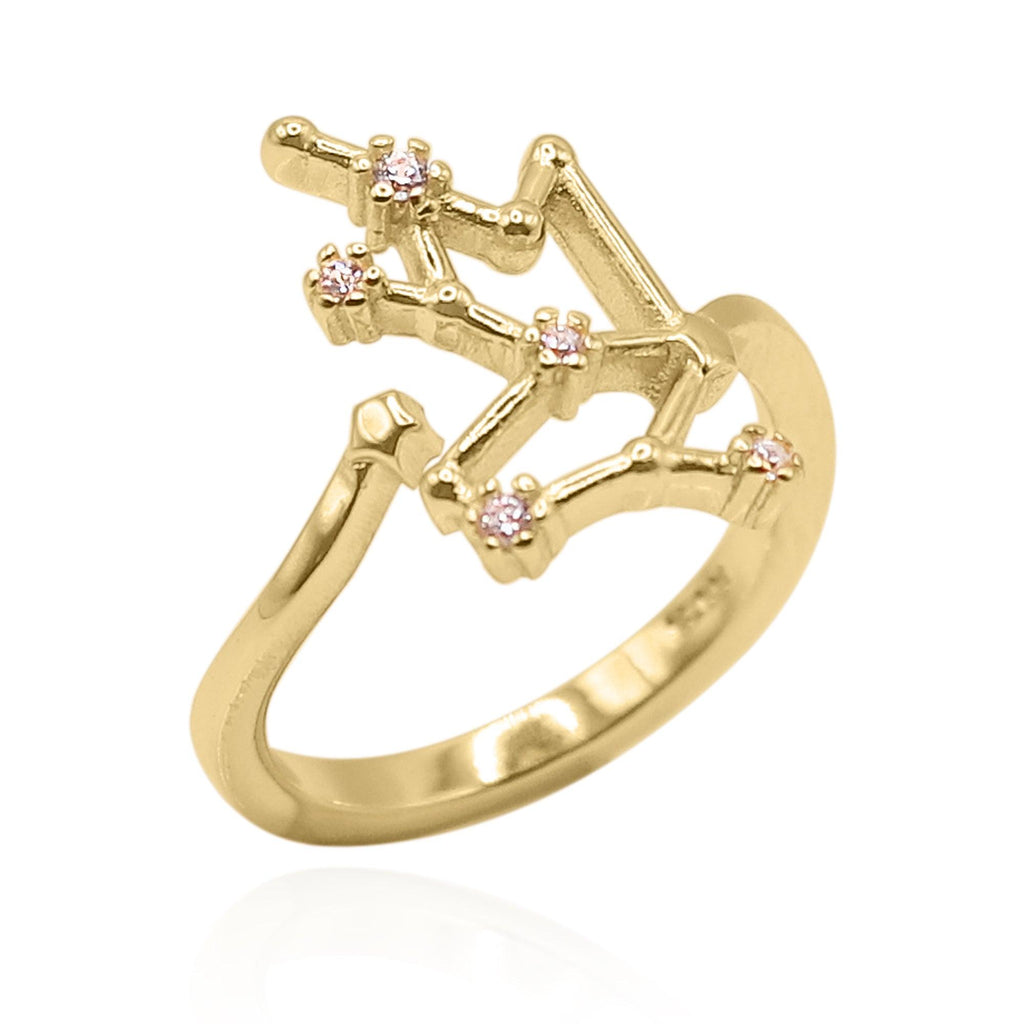 Sidrah Zodiac Constellation Ring 18K Plated