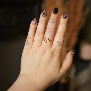 Sidrah Zodiac Constellation Ring | 18K Gold Plated - Luna Charles | adjustable, everyday, gold, Jewellery, ring, star sign, zodiac | 