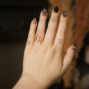 Sidrah Zodiac Constellation Ring | 18K Gold Plated - Luna Charles | adjustable, everyday, gold, Jewellery, ring, star sign, zodiac | 