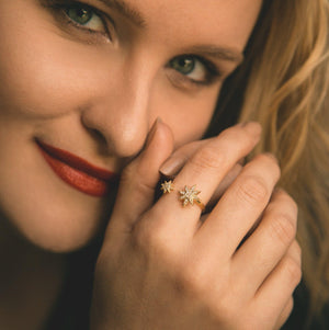 Astrid Double Star Ring - Luna Charles