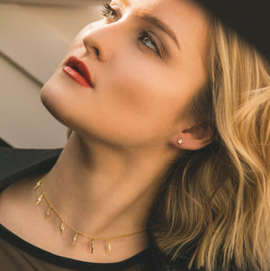 Halley Shooting Star Stud Earrings - Luna Charles