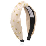 Bella Star Headband - Cream - Luna Charles | gold, hair accessories, headband, knot, star, wedding | 
