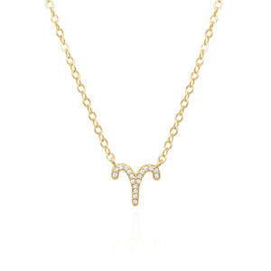 Blair Zodiac Symbol Necklace  | 18K Gold Plated