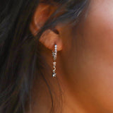 Ceyla Moon & Star Drop Hoop Earrings | 925 Sterling Silver