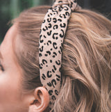 Inez Leopard Knot Headband - Natural - Luna Charles | animal, everyday, hair accessories, headband, leopard | 