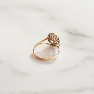 Vintage Edna Smokey Quartz Ring | Size O | 9ct Solid Gold