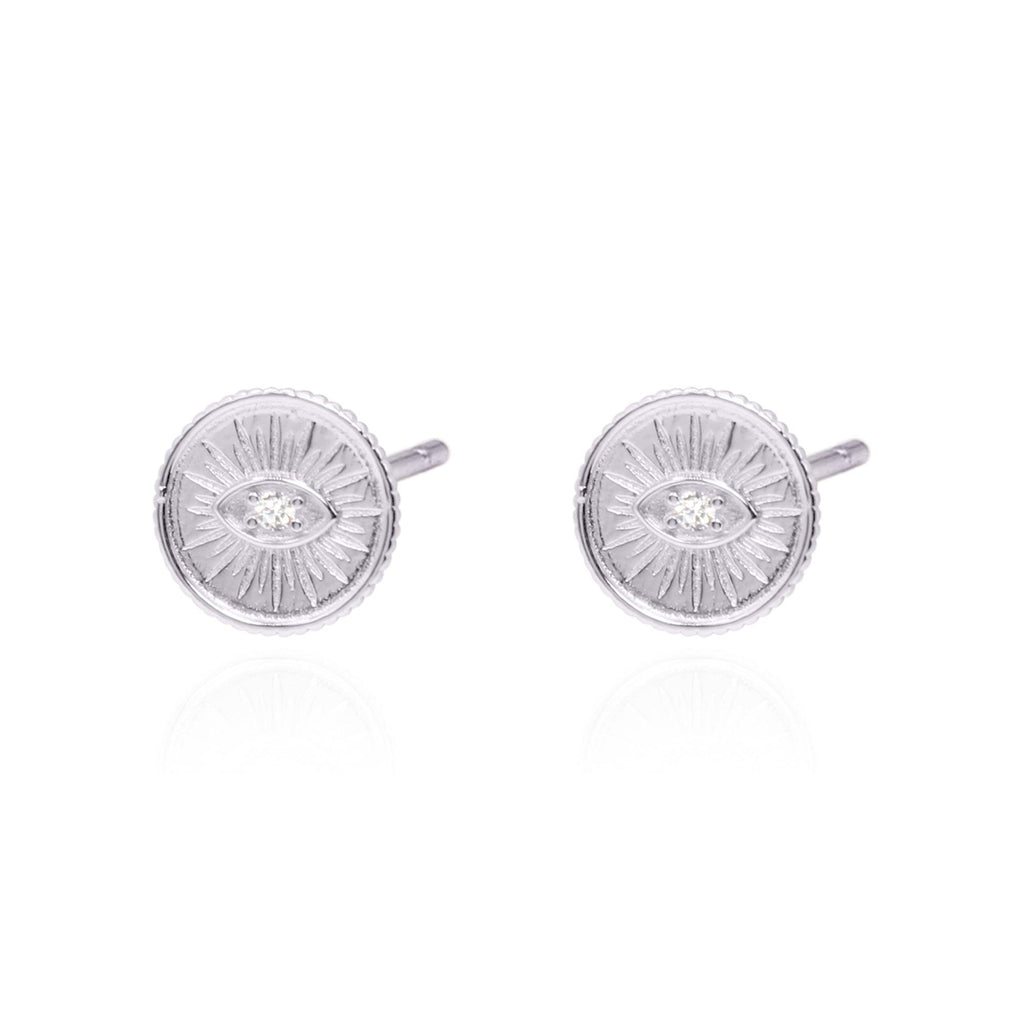 Elaxi Eye Stud Earrings 925 Sterling