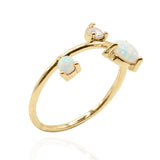 Elodie Opal Ring | 14K Gold Plated - Luna Charles | everyday, gemstone, gold, Jewellery, opal, ring, wedding | 