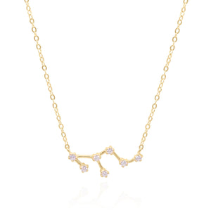 Esphyr Constellation Zodiac Necklace | 18K Gold Plated - Luna Charles | chain, charm, everyday, gold, Jewellery, necklace, pendant, star sign, wedding, zodiac | 
