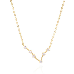 Esphyr Constellation Zodiac Necklace | 18K Gold Plated - Luna Charles | chain, charm, everyday, gold, Jewellery, necklace, pendant, star sign, wedding, zodiac | 