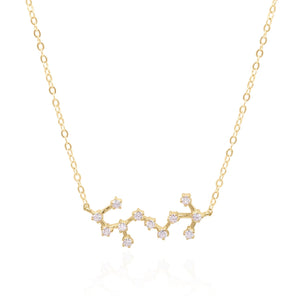Esphyr Constellation Zodiac Necklace | 18K Gold Plated - Luna Charles | chain, charm, everyday, gold, Jewellery, necklace, pendant, star sign, wedding, zodiac | 