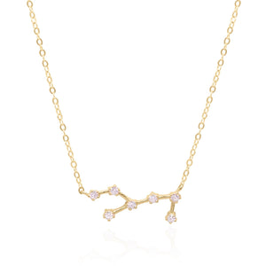 Esphyr Constellation Zodiac Necklace | 18K Gold Plated - Luna Charles | chain, charm, everyday, gold, Jewellery, necklace, pendant, star sign, wedding, zodiac | 