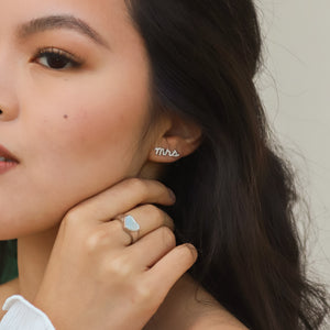 Ettie 'Mrs' Stud Earrings | 925 Sterling Silver
